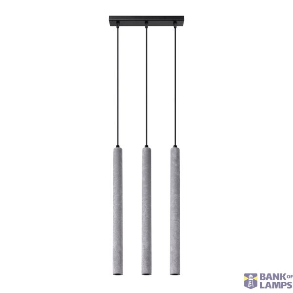 HANGING LAMP PASTELO 3L CONCRETE G9 3X8W IP20 image 3