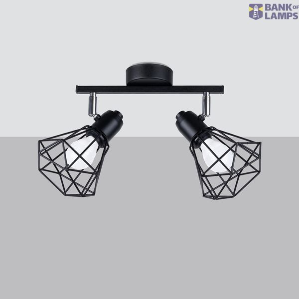 CEILING LAMP ARTEMIS 2 BLACK E14 2X40 IP20 image 5