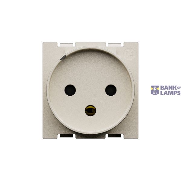 L.NOW - ISRAELI SOCKET 2P+E 10/16A CHAMPAGNE image 2