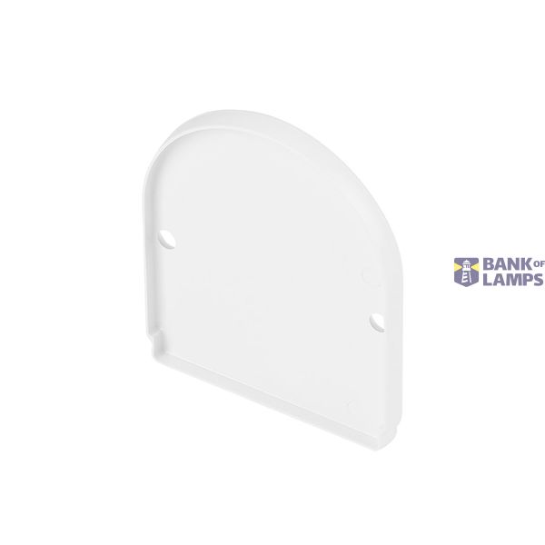 GLENOS end cap for industrial profile dome,matt white,2 pcs. image 2