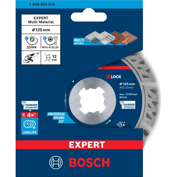EXPERT MultiMaterial X-LOCK Diamond Cutting Disc 125 x 22.23 x 2.4 x 12 mm image 2