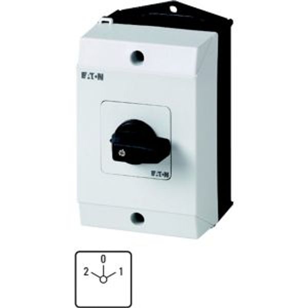 T3-3-2/I2 Reversing switches, T3, 32 A, surface mounting, 3 contact unit(s), Contacts: 5, 45 °, maintained, With 0 (Off) position, 2-0-1, Design number 2 image 4
