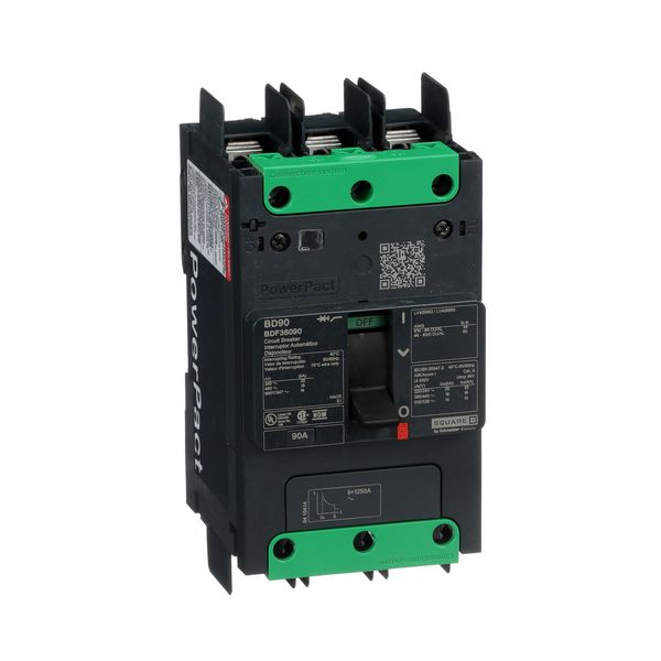 MCCB 600Y/347V 90A 3P 14KA TERMINAL image 1