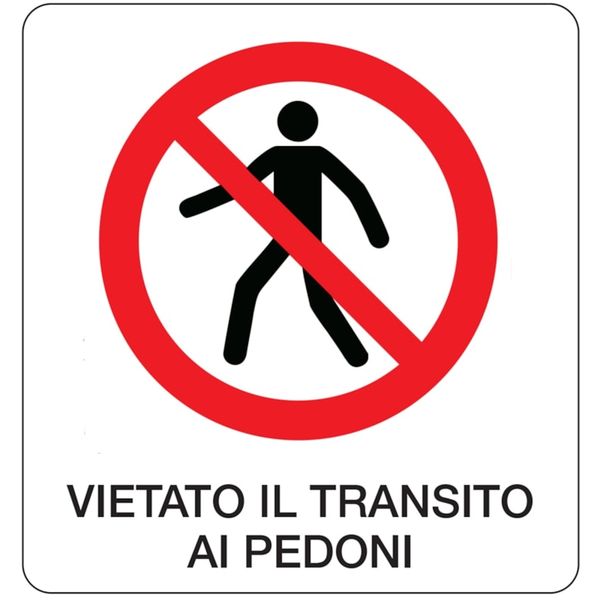 Rectangular prohibition signs - 330 x 350 mm image 1