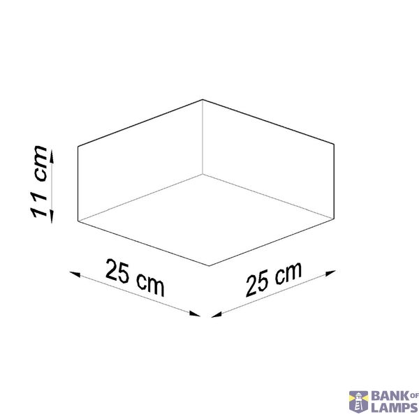 CEILING LAMP HORUS 25 WHITE E27 1X60W IP20 image 9