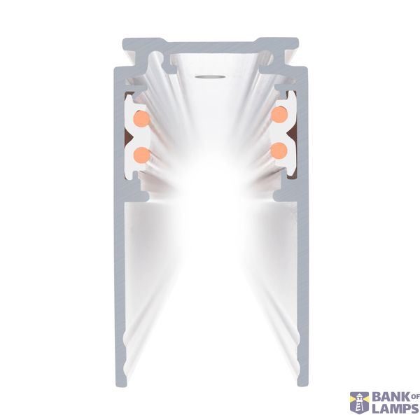 3m mounting track deep, 48V TRACK, white, DALI image 1