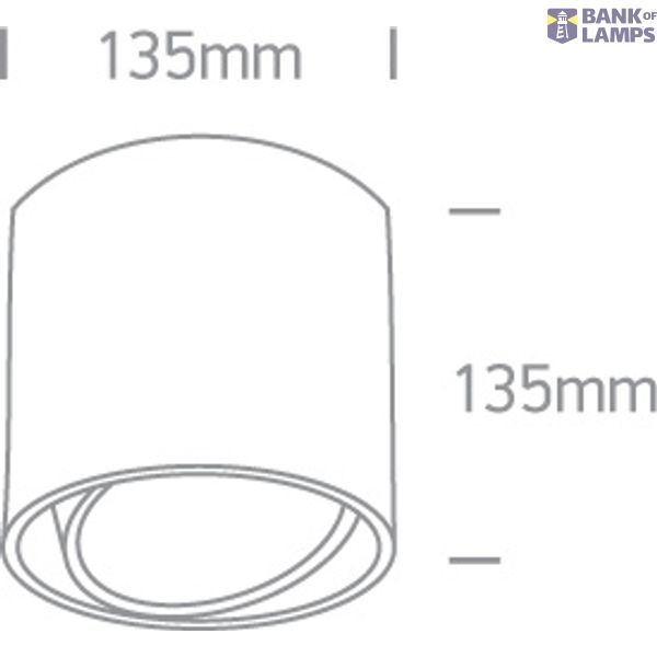 WHITE CYLINDER GU10 R111 15W image 3