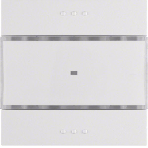 Touch sensor 1-fold comfort with text field, polar white, matt, S.1/B.1/B.3/ image 1