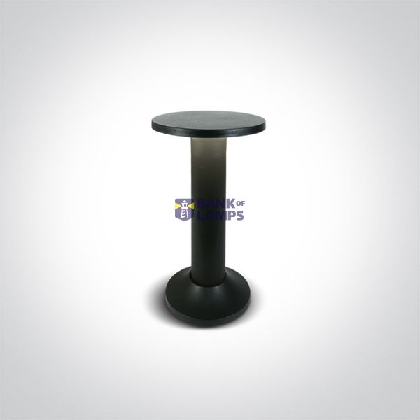 BLACK 6,5W WW IP54 30cm BOLLARD 230V image 1