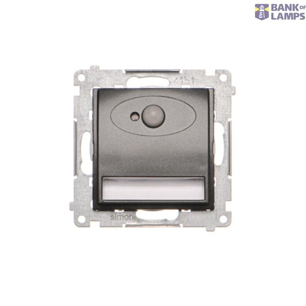 LED luminaire with motion sensor, 230V, anthracite, metalic image 1