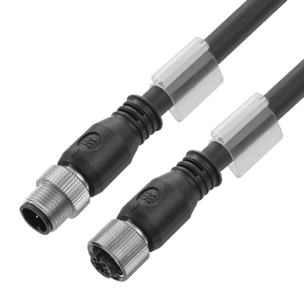 Bus line, Connecting line, M12 / M12, Number of poles: 5, 20 m, pin, straight - socket, straight, Shielded: Yes, LED: No, Sheath material: PUR, Halogen: No image 2