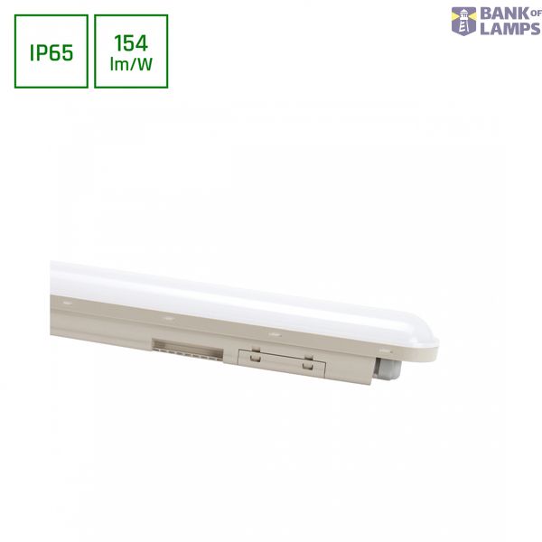 LIMEA CONNECT HERMETIC 1200MM 50W NW 230V 120DEG IP65 IK08  GREY 3Y WARRANTY image 1