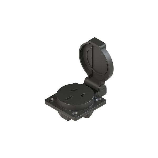 Australia-China socket with protection, fixing screws kit image 1