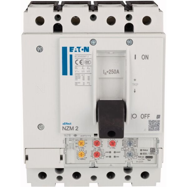 NZMH2-4-VX250-T NZM2 PXR20 circuit breaker, 250A, 4p, Screw terminal, earth-fault protection image 3
