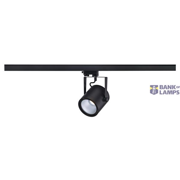 EURO SPOT LED DISK 800, black, 11W, 4000K, 60°, incl. 3-circuit adapter image 1
