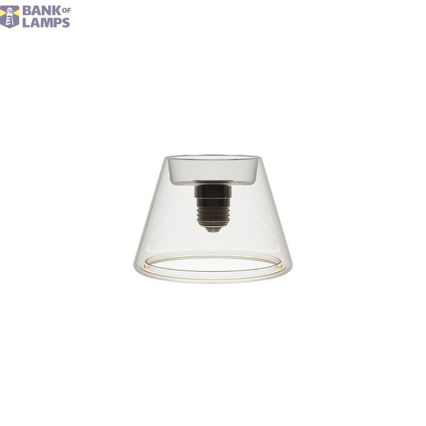 LED Clear Light Bulb Ghost Line CRI 90 Mini Cone 6W 500Lm E27 2200K Dimmable - G07 image 1