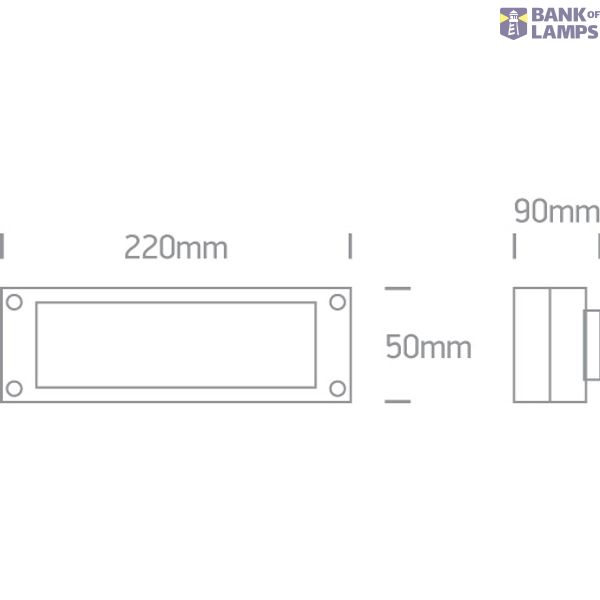 GREY 3W WW IP54 230V image 2