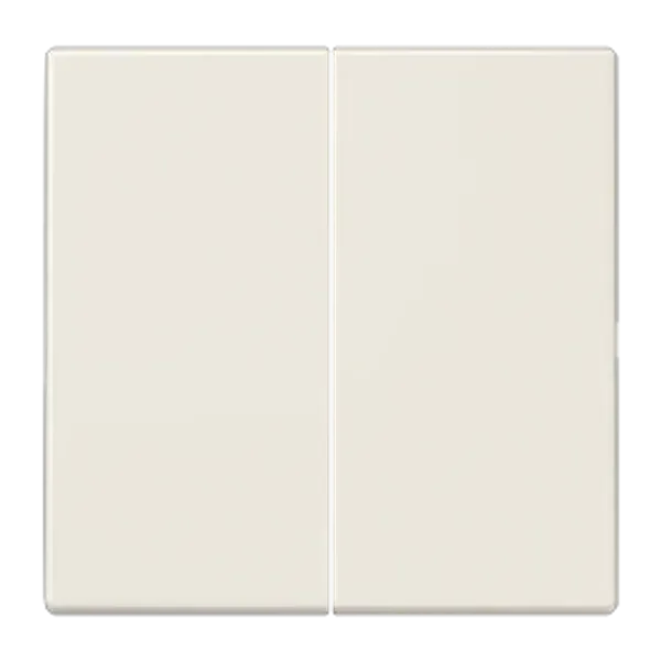 Matter push-button 2-gang, battery-powered, 4-channel, thermoplastic, LS range, ivory image 1