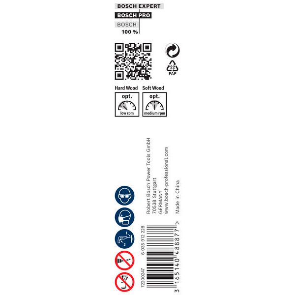 Wood auger bit, hexagon 12 x 470 x 600 mm, d 7,9 mm image 1