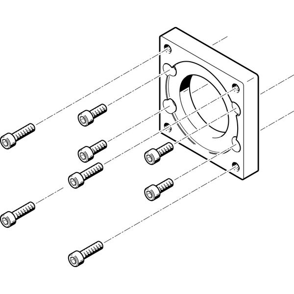EAMF-A-62B-87A Motor flange image 1