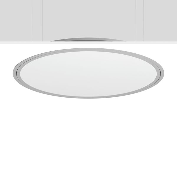 TRIONA round, 49 W, 4800 lm, 827-865, silver, DALI Recessed ceiling lu image 1
