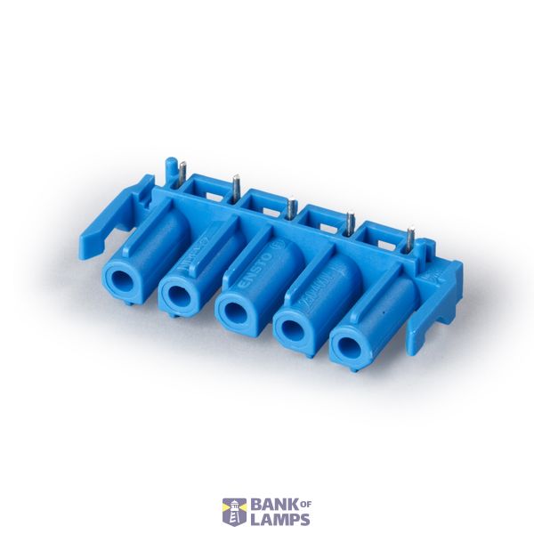 PCB coupler 5p socket, vert., blue image 1