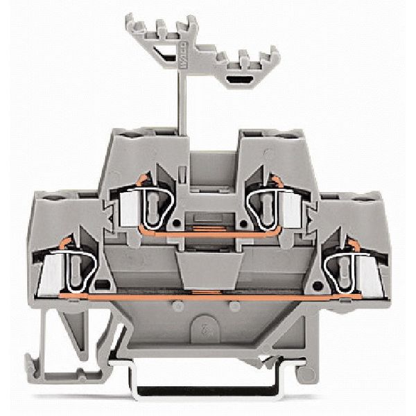 Double-deck terminal block Through/through terminal block for DIN-rail image 1