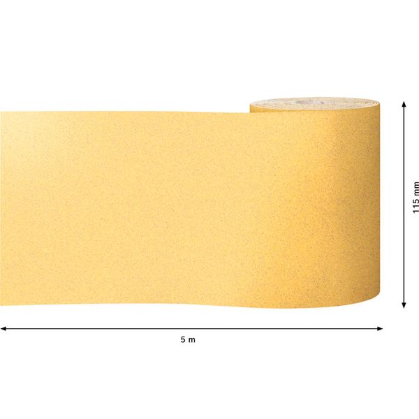 EXPERT C47 Sandpaper Roll for Handsanding 115 mm, 5 m, G 12 image 2