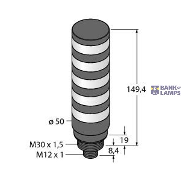 LED Signal Light Tower Light   TL50BLGYWBR2Q image 2