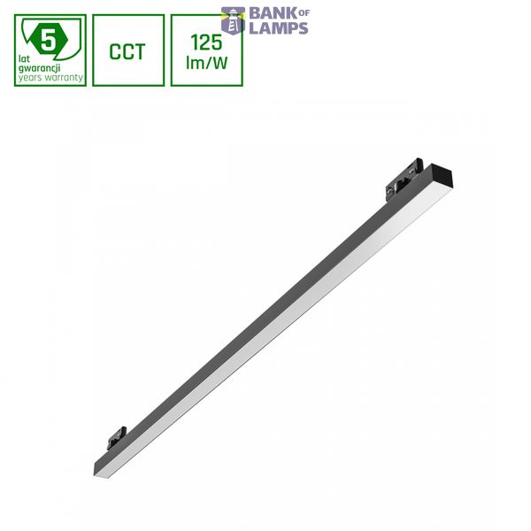 ALLDAY BASIC 50W CCT 230V IP20 1503x42x37mm BLACK 5YW image 1