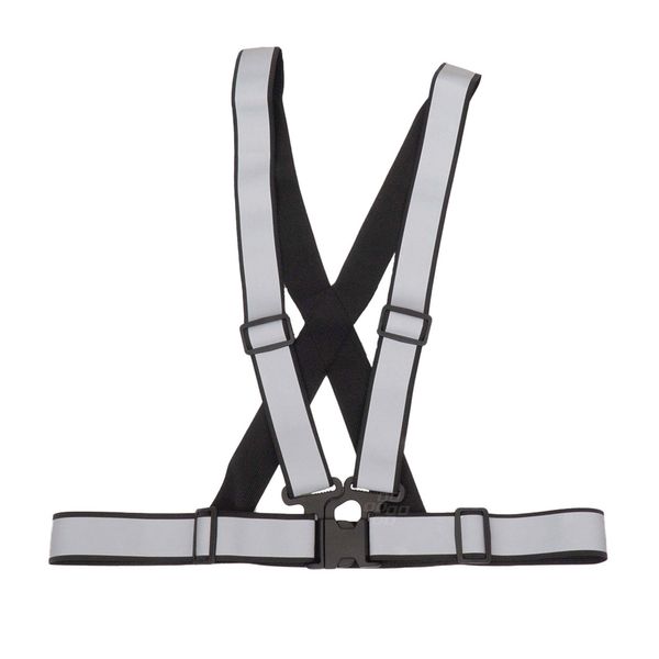 Reflective safety belt vest black color AMiO-03938 image 1