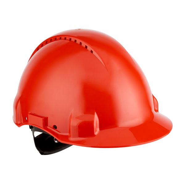 3M™ Hard Hat, Uvicator, Ratchet, Ventilated, Plastic Sweatband, Red, G image 7