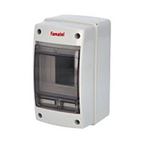 Cabinet ACQUA 3902-TTB, 2+2TE, 171x100x100mm, transparent plastic door, IP65 image 1