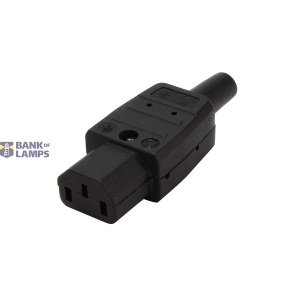 Connector: AC supply; plug; female; 10A; 250VAC; C13 (F); IEC 60320 image 1