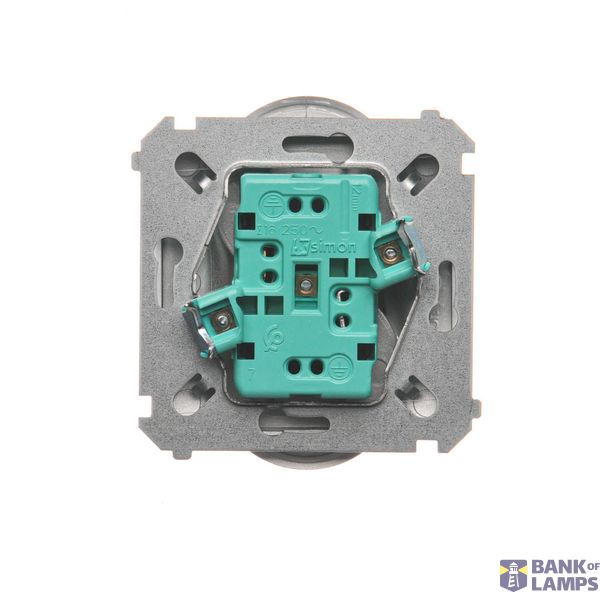 Two-pole switch, (module), 10AX, quick connection, Gold matt, metalic image 1