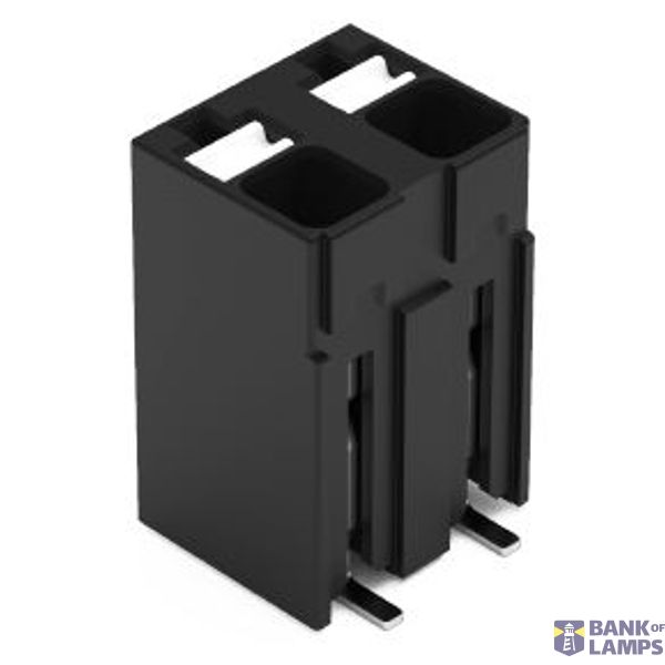 SMD PCB terminal block push-button 1.5 mm² black image 1