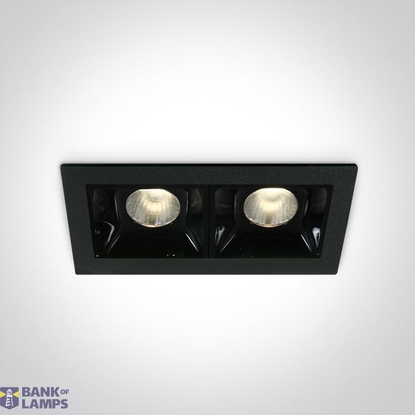 BLACK LED 2x2W WW 30deg IP20 700mA DIMMABLE image 1