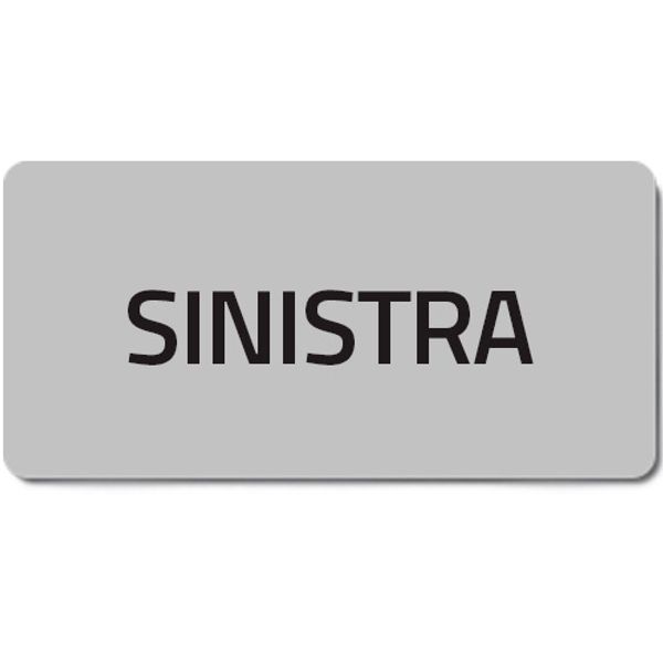 Adhesive label "SINISTRA" image 1