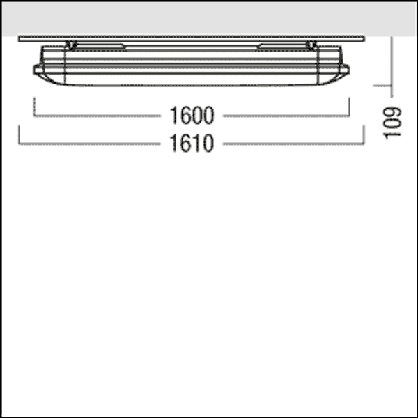 AMP L 8000-840 PC WB LDO TEC - Moisture-proof diffuser luminaire image 3