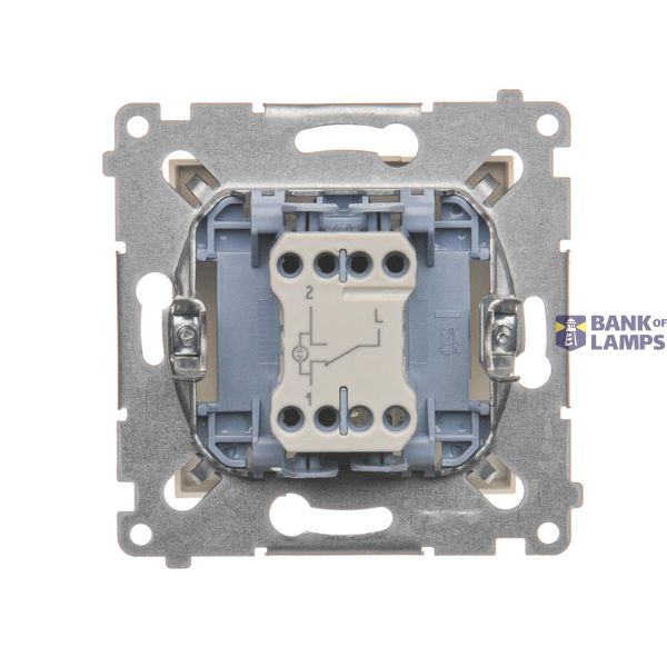 Single button for switches and push buttons, black matt image 1