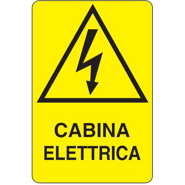 Rectangular danger sign - 330 x 500 mm image 1