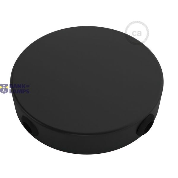 Cylindrical metal 4-side hole ceiling rose kit (junction box) image 2