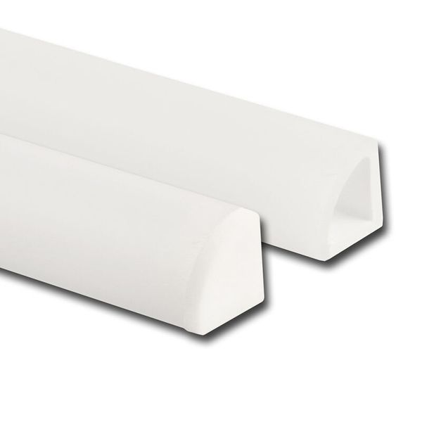 Corner PMMA moisture-proof RA profile, 10x10mm, Whitey diffusion, 2m image 1