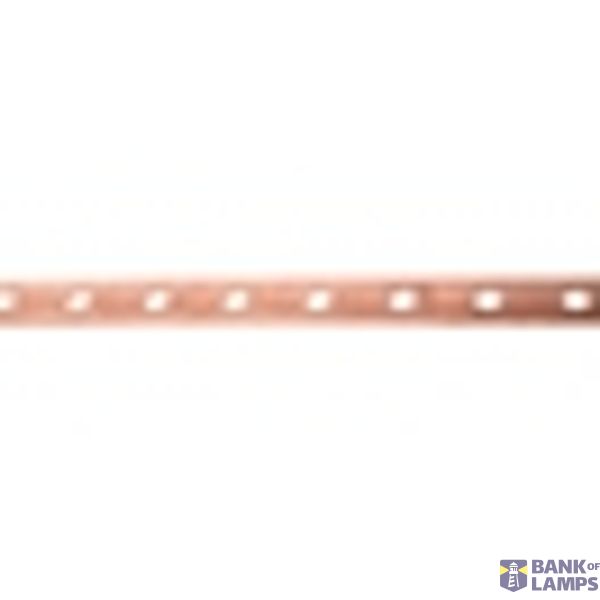 Copper busbar perforated, 20x3mm, 1m image 2