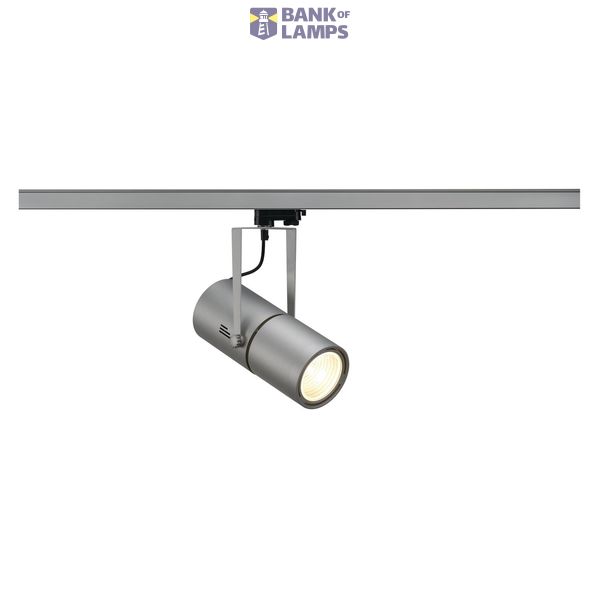 EURO SPOT ELECTRONIC BALLAST, silver-grey, HQI-T, 35W, 60°, incl. 3- circuit adapter image 1