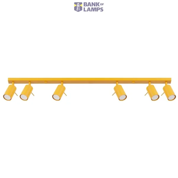 Ceiling lamp RING 6L yellow image 1