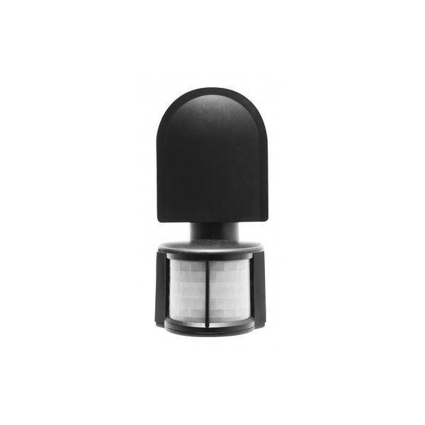 Motion detector CR-2, max 1200W, AC220-240V, 50/60Hz, angle180°, range 8m ± 1,8-2,5m, IP44, not for LED, surface mounted, black housing image 1