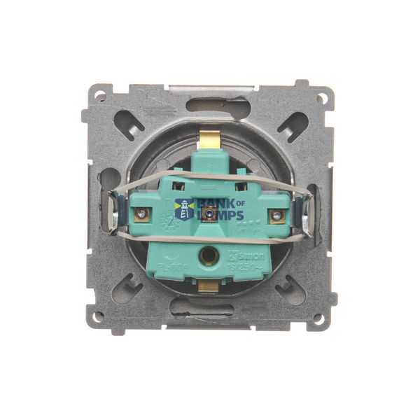 Double fiber optic sockets, satin, metallized image 1