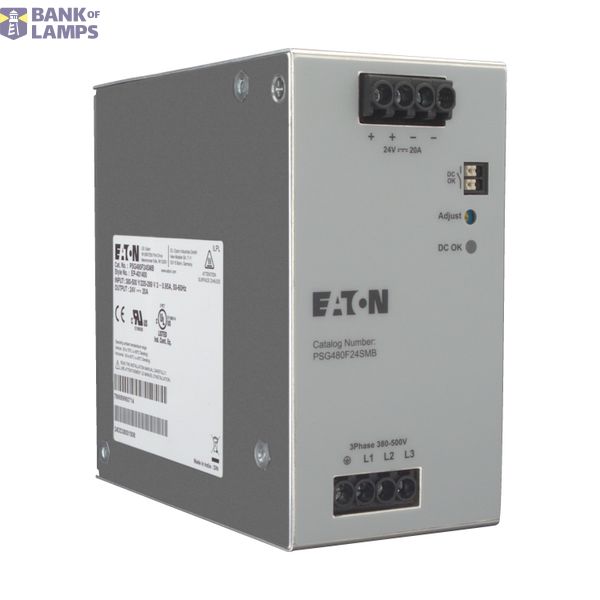 Power supply unit, Three-phase, 320 - 575 V AC / 24 V DC, 20 A, 480 W image 5