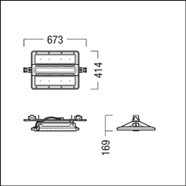 CR2PL M17k-840 CH WB LDO TEC WH - LED high bay luminaire image 2